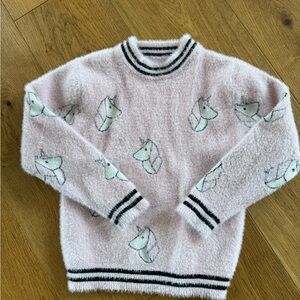 Unicorn Sweater girls 5/